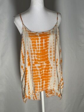 Olive & Oak Orange and Cream Tie-Dye Camisole